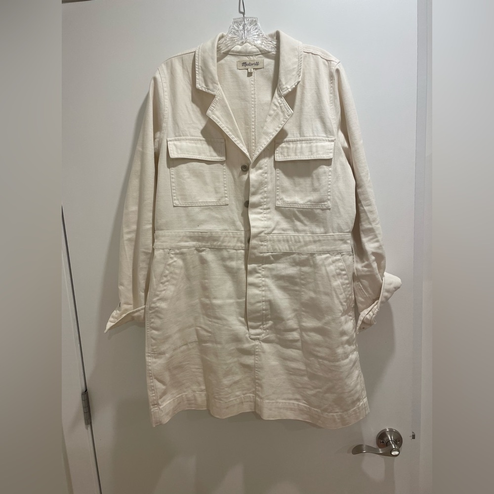 Madewell Cream Denim Dress Size XL